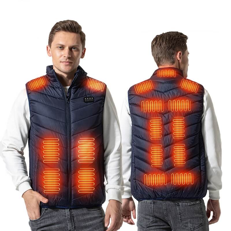 Nieuw model elektrisch verwarmd vest Unisex met maar liefst 17 zones Užsisakykite Trendai.lt