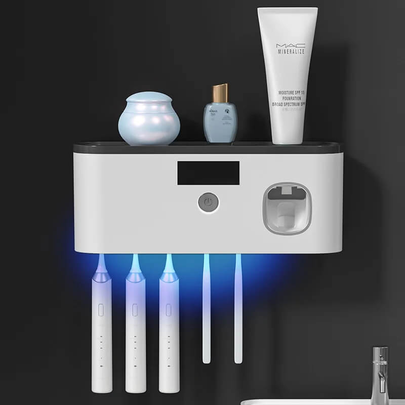 Tandenborstelhouder UV-sterilisator met tandpastadispenser Užsisakykite Trendai.lt
