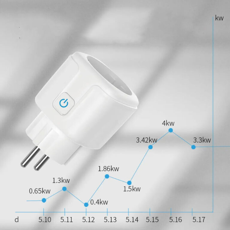 Smart app-gestuurd stopcontact met schakelaar, WIFI, stembediening Užsisakykite Trendai.lt 8