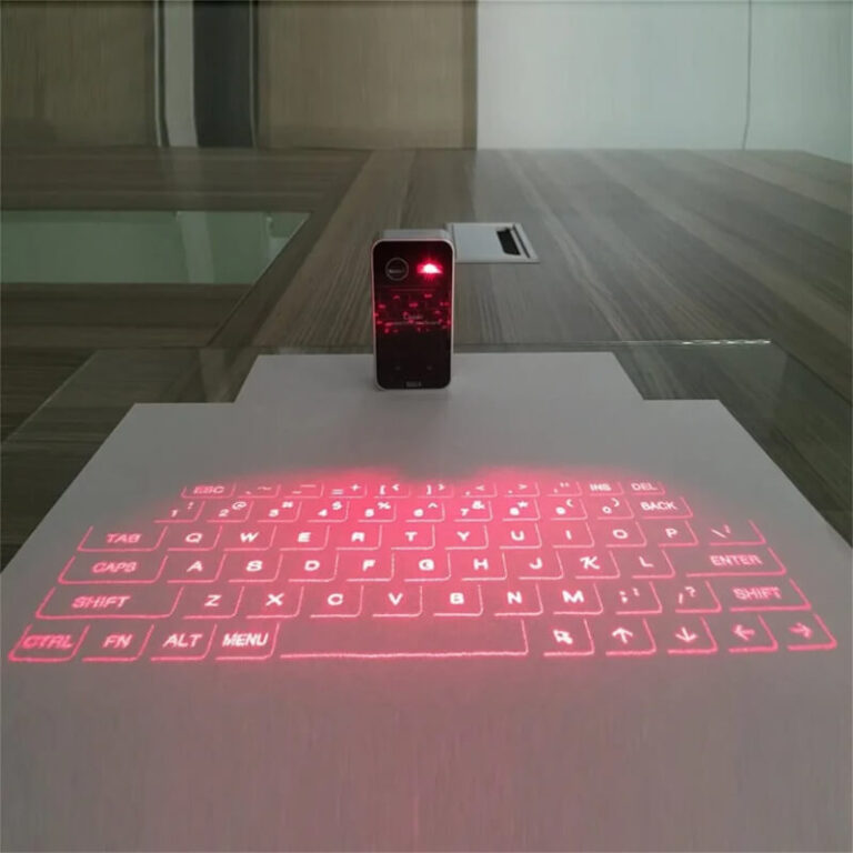 Laser draadloos toetsenbord voor computer en telefoon met projector Užsisakykite Trendai.lt 8